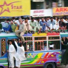 I was in Karachi last week, and saw many of these colorful buses. They certainly are social. (cc) Edge of Space / Flickr